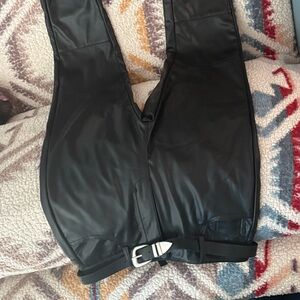 Black Straight Leg Women's Pants